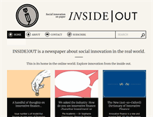 Tablet Screenshot of insideoutpaper.org